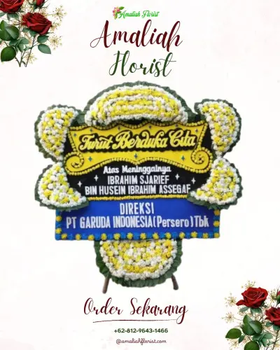 Papan Bunga Duka di Lajer